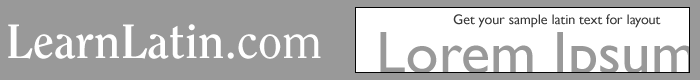 Learn Latin Banner